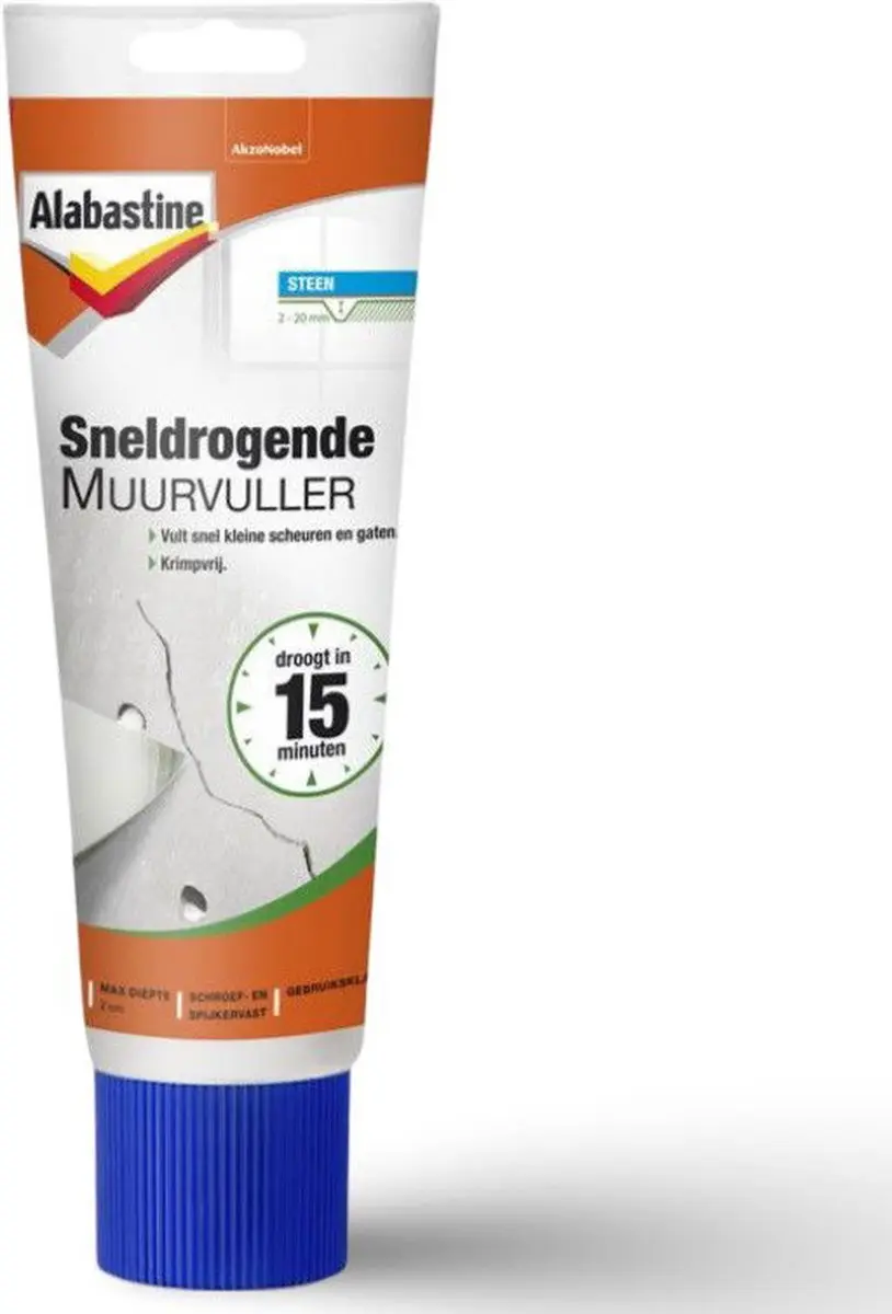 Alabastine Sneldrogende Muurvuller Wit - 330g