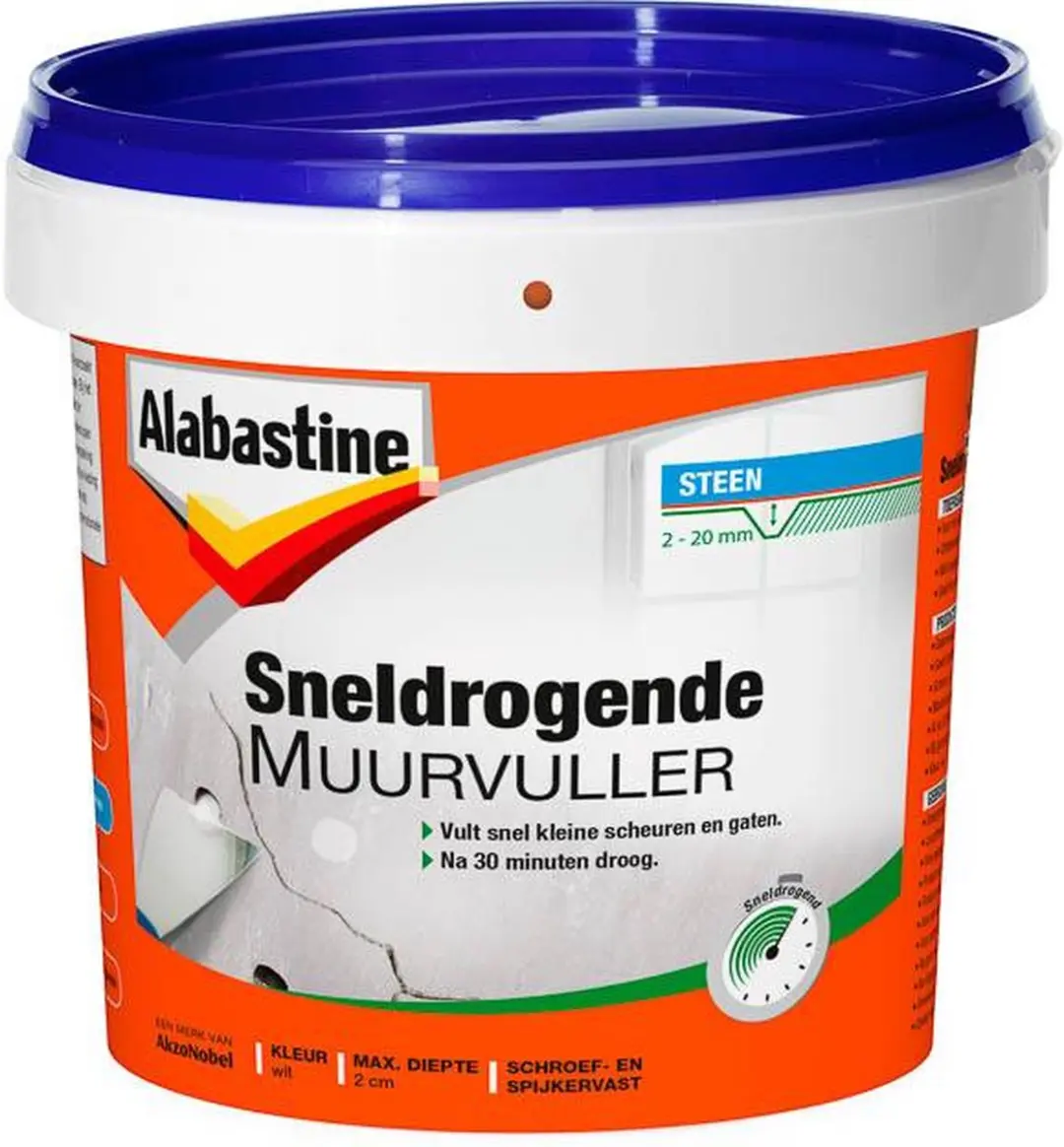 Alabastine Sneldrogende Muurvuller Wit - 330g