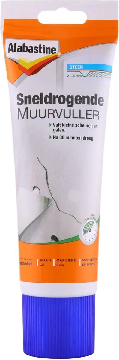 Alabastine Sneldrogende Muurvuller Wit - 330g