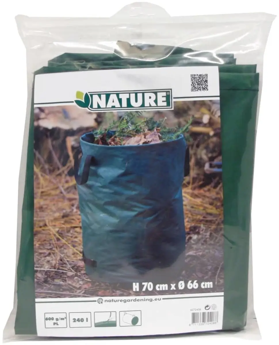 Nature Tuinafvalzak 240L - met handvatten