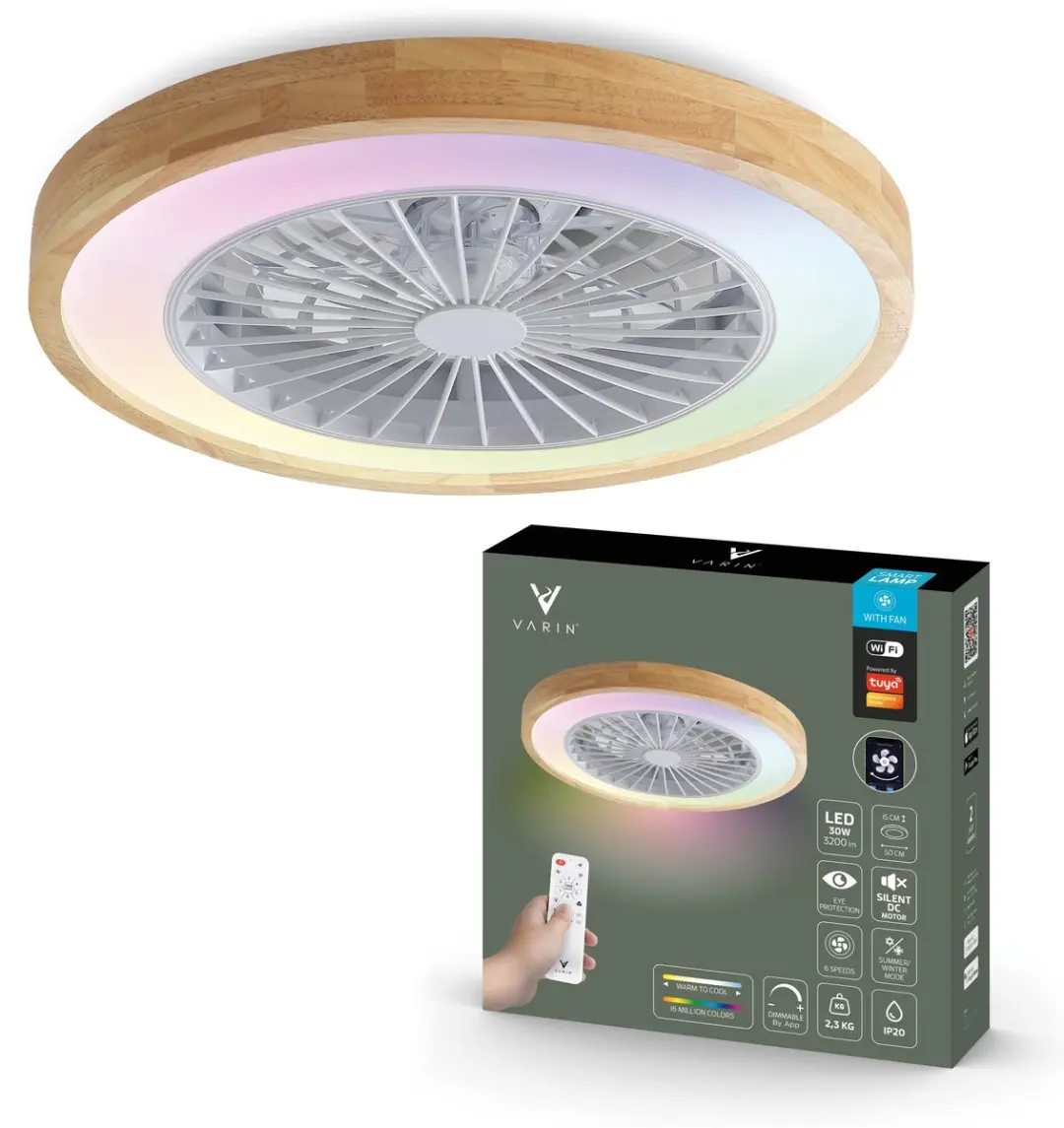 Varin® Smart Ventilator met verlichting