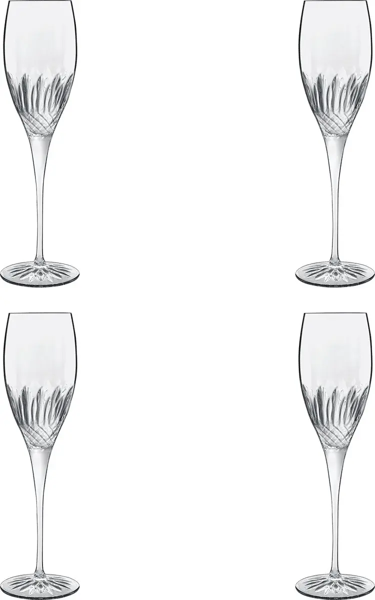 Luigi Bormioli Diamante Champagneglas 22cl - 4 Stuks