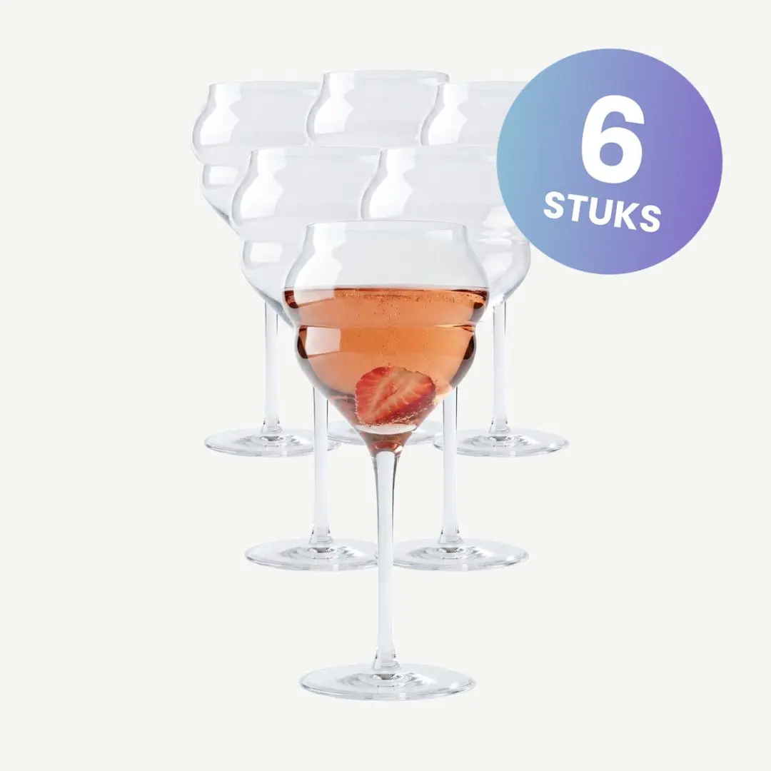 Chef & Sommelier Macaron Champagneglas 30cl - Set van 6