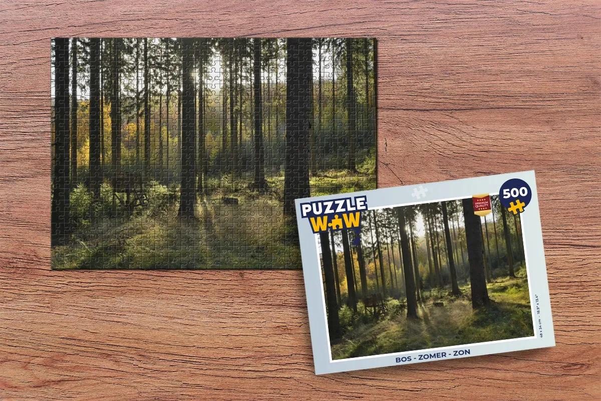 PuzzleWow Bos Zomer Legpuzzel 500 Stuks - Multicolor