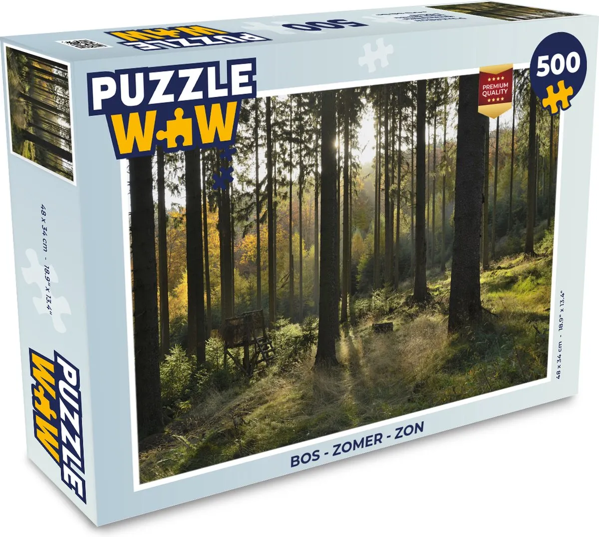 PuzzleWow Bos Zomer Legpuzzel 500 Stuks