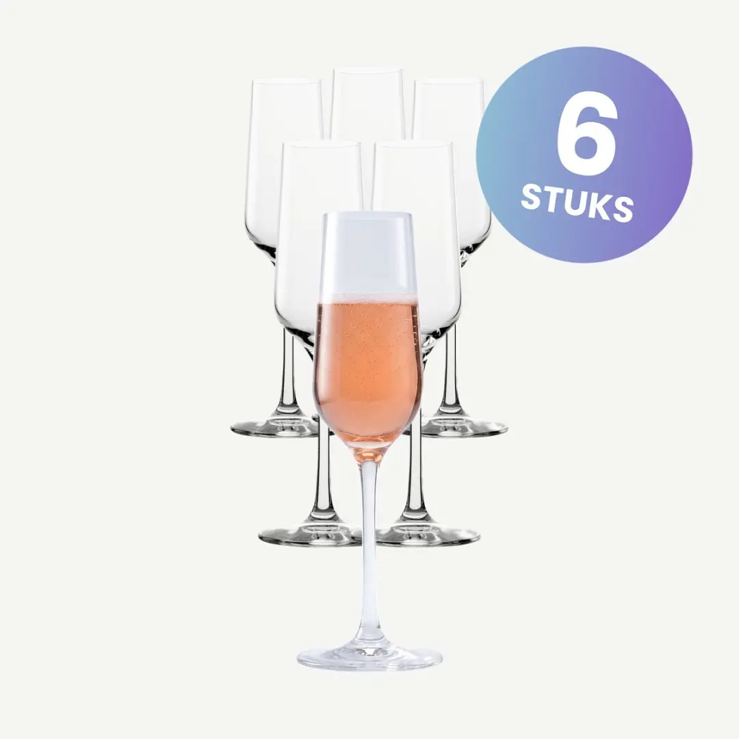 Stölzle Lausitz Revolution Champagneglazen 20cl - Set van 6 - afbeelding 5 van 6