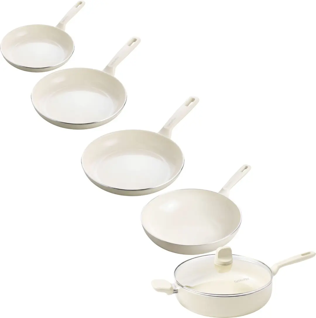 GP Memphis Cream 5pc ( 20+24+28+Hapjes 28cm + Wok)