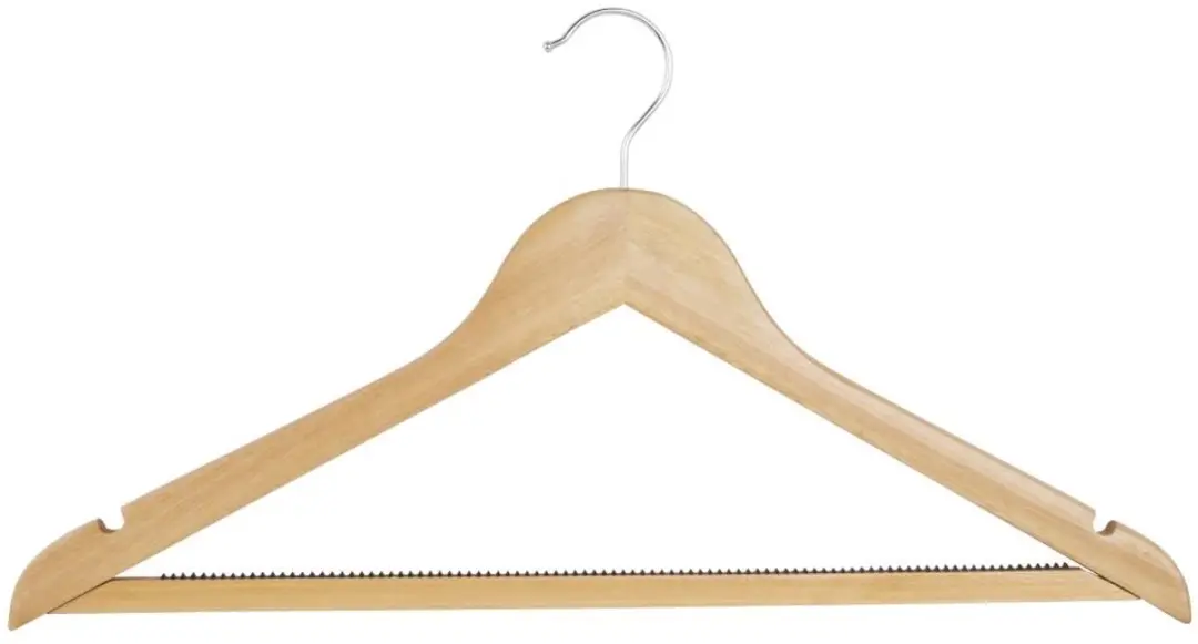Bolero natuurlijke houten hangers (pak van 10)