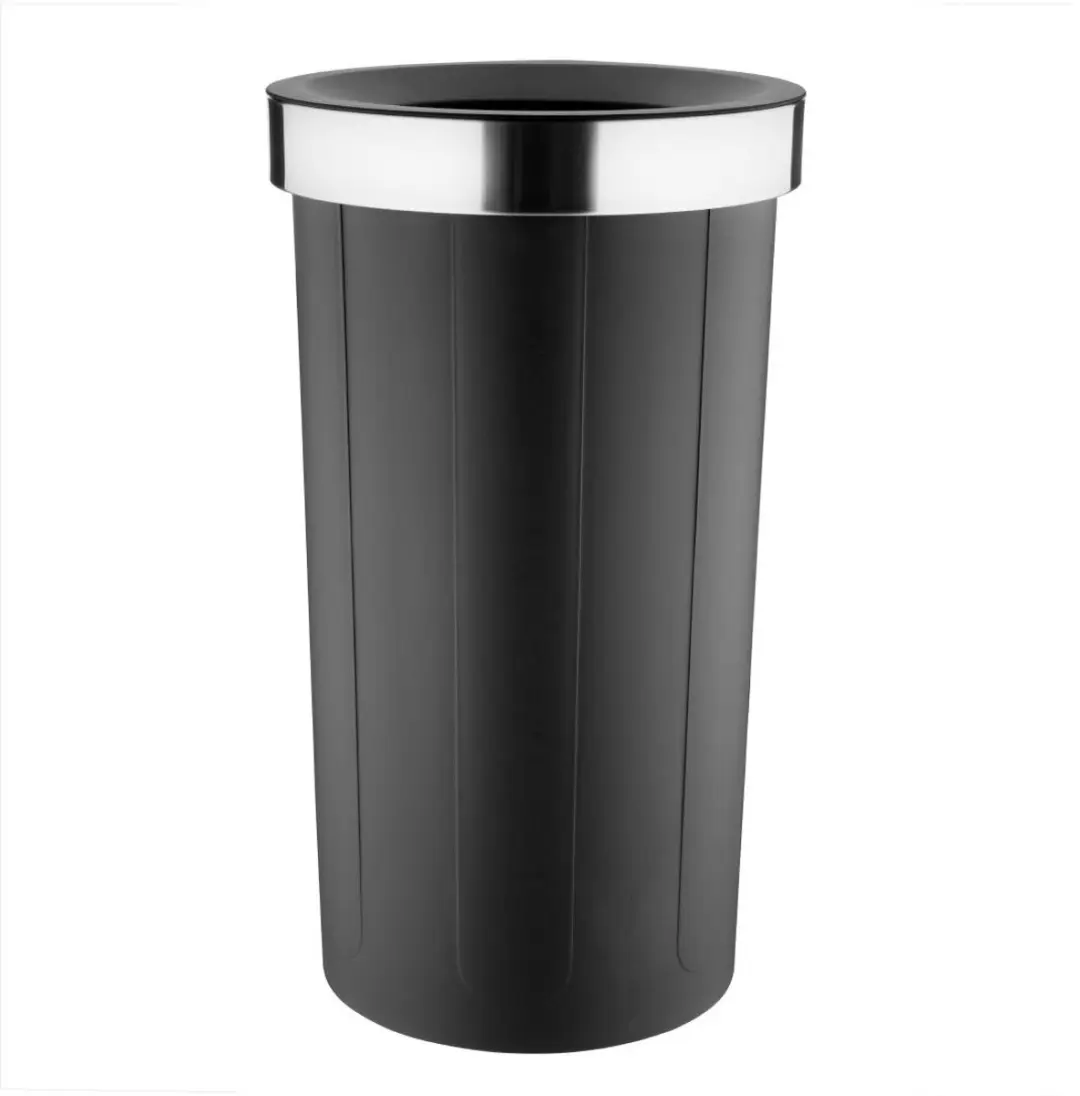 Bolero ronde zwarte bak met open deksel 60ltr