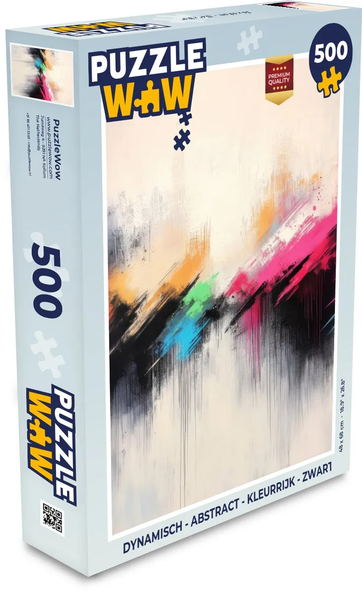 PuzzleWow Dynamisch Abstract Legpuzzel 500 Stuks