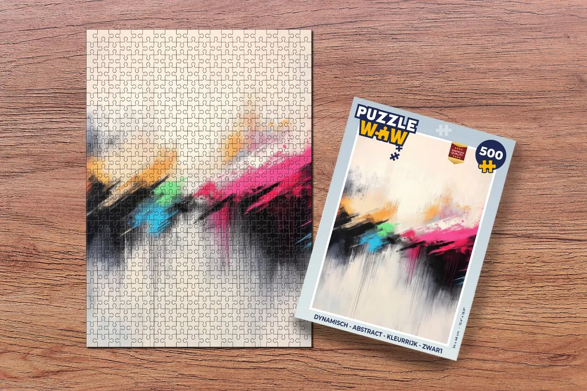 PuzzleWow Dynamisch Abstract Legpuzzel 500 Stuks - 8721179516698