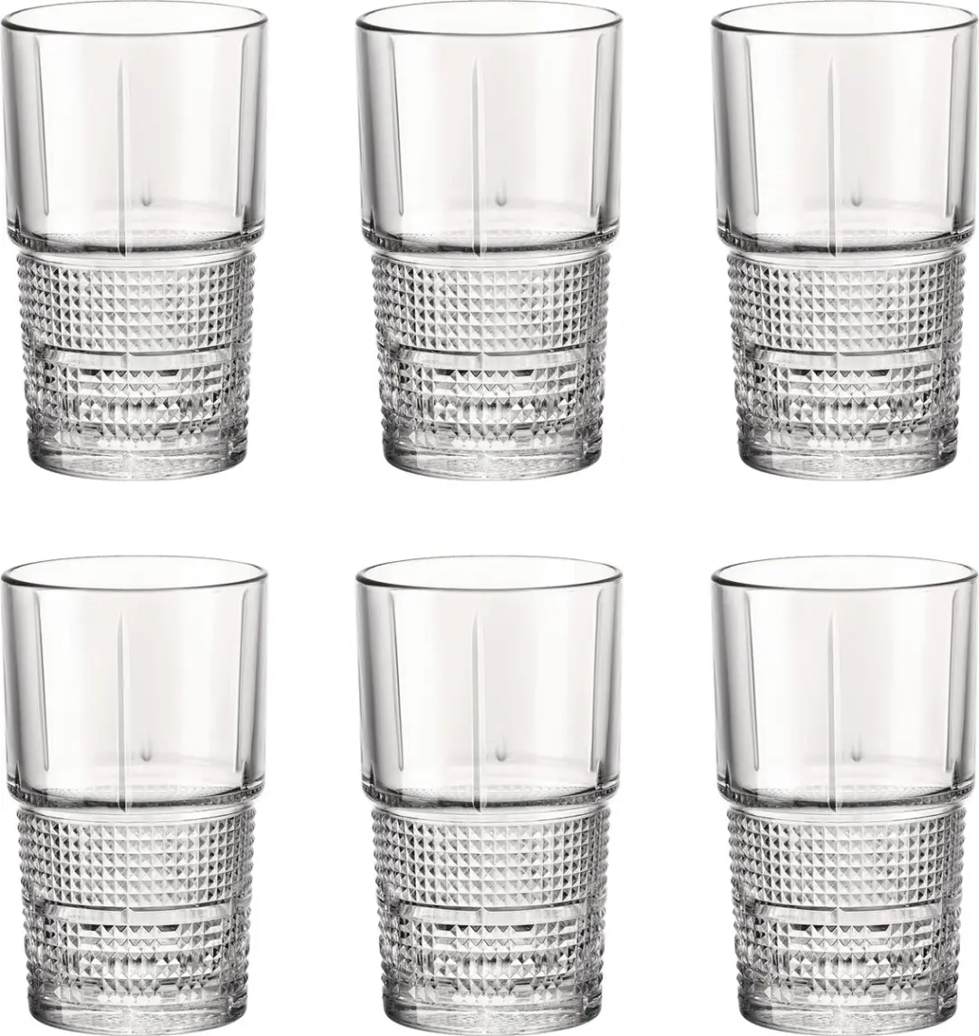 Bormioli Novecento Waterglazen 40,5cl - Set van 6