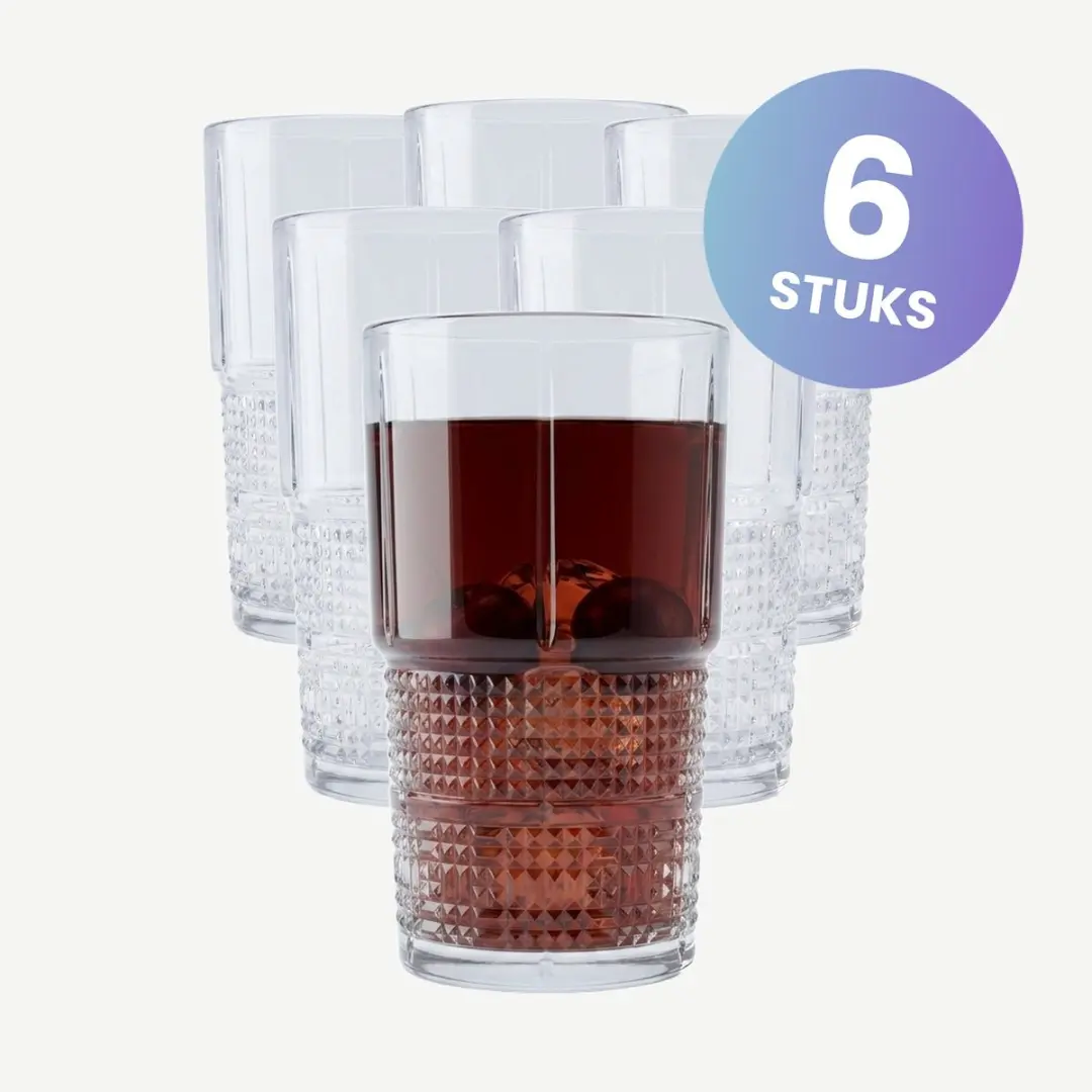 Bormioli Novecento Waterglazen 40,5cl - Set van 6