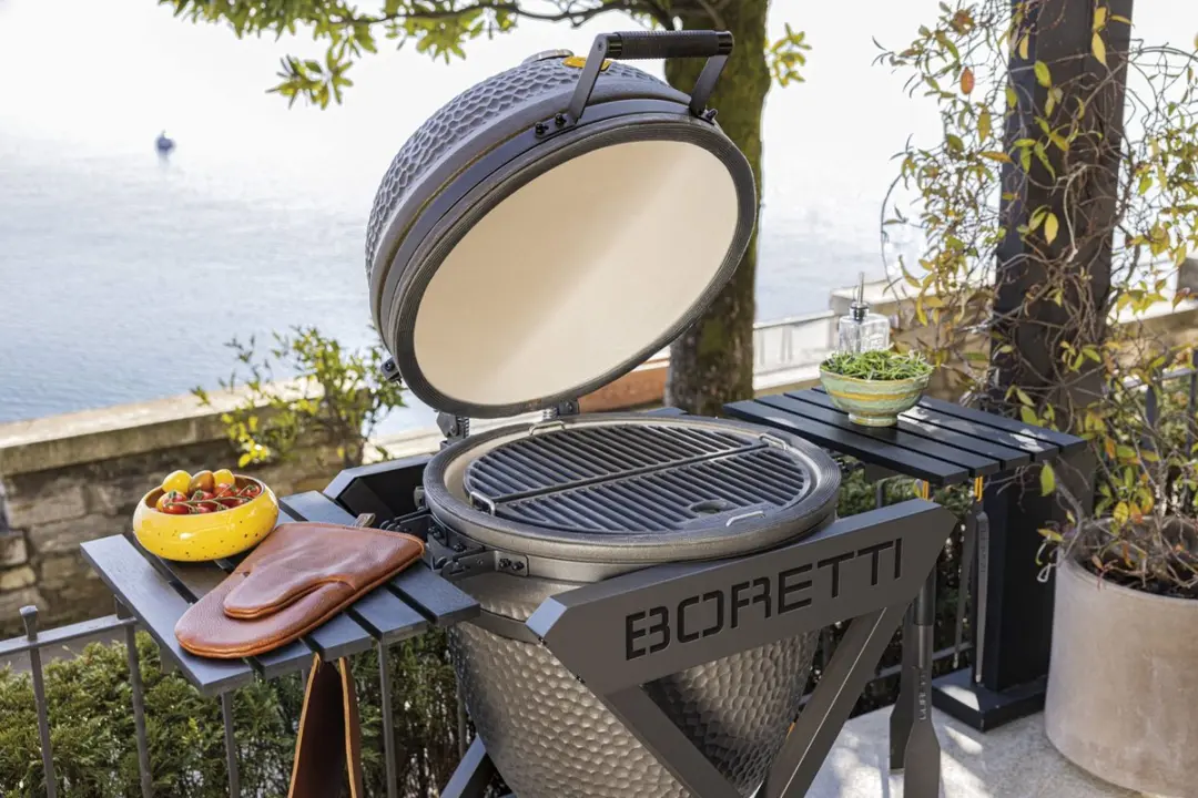 Boretti Ceramica Large Kamado Barbecue - 45cm - Zwart