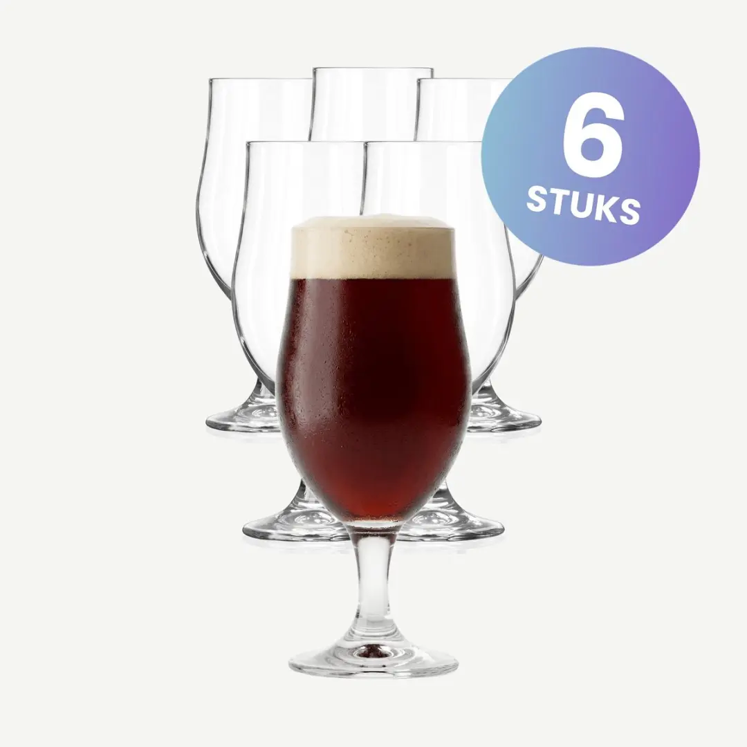 Onis Munique Bierglazen 49cl - Set van 6 - Transparant - afbeelding 6 van 6
