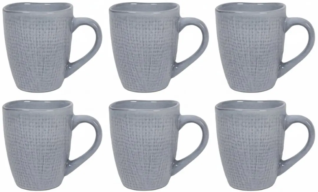 Cookinglife Koffiemokken Linen Grijs 340 ml