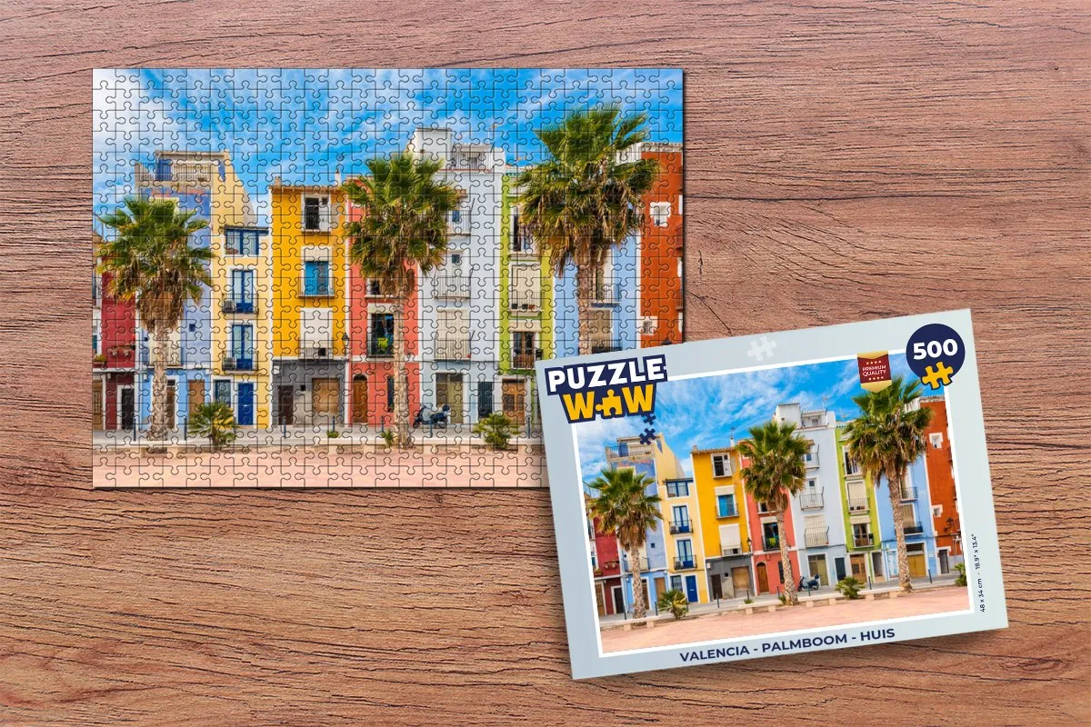 PuzzleWow Valencia Legpuzzel 500 Stuks - Multicolor