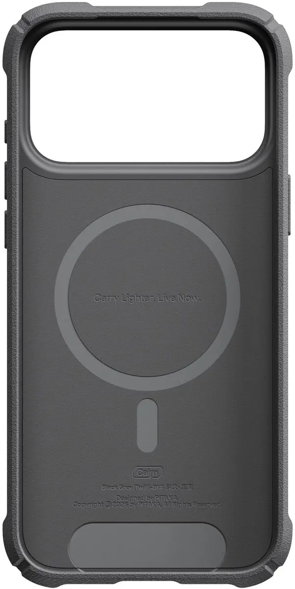 Pitaka Twill Cairn Hoes iPhone 17 Pro Max KI1801CPM2 - Black Grey