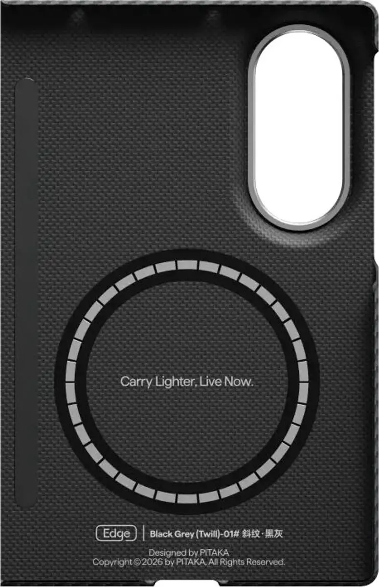 Pitaka Edge Case Samsung Galaxy Z Fold8 - MagSafe - Aramidevezel - Zwart