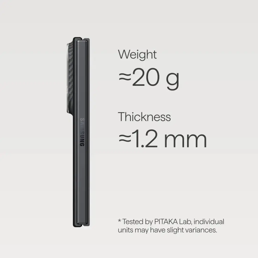 Pitaka Edge Case Samsung Galaxy Z Fold8 - MagSafe - Aramidevezel - Zwart