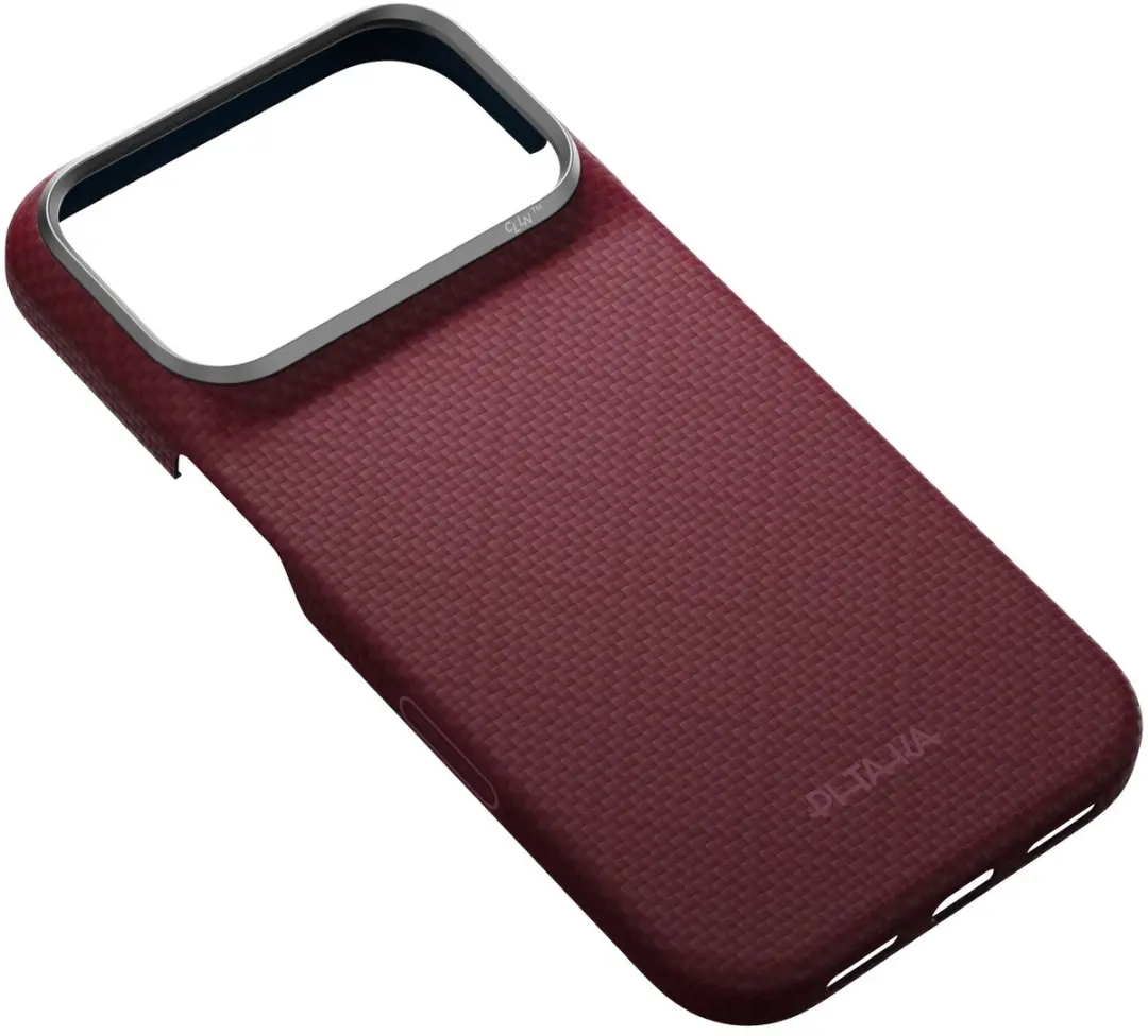 Pitaka Argyle Hoesje iPhone 17 Pro KI1817P - Burgundy
