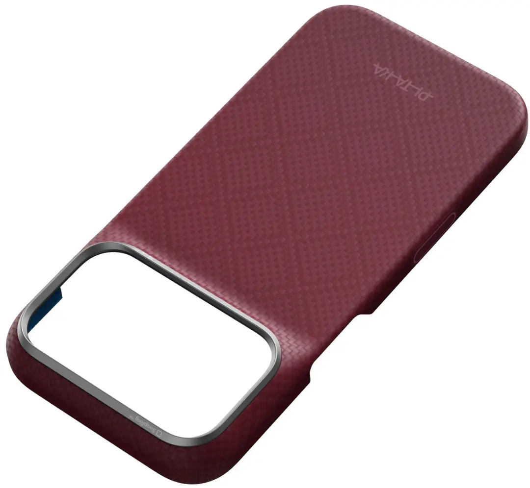 Pitaka Argyle Hoesje iPhone 17 Pro KI1817P - Burgundy