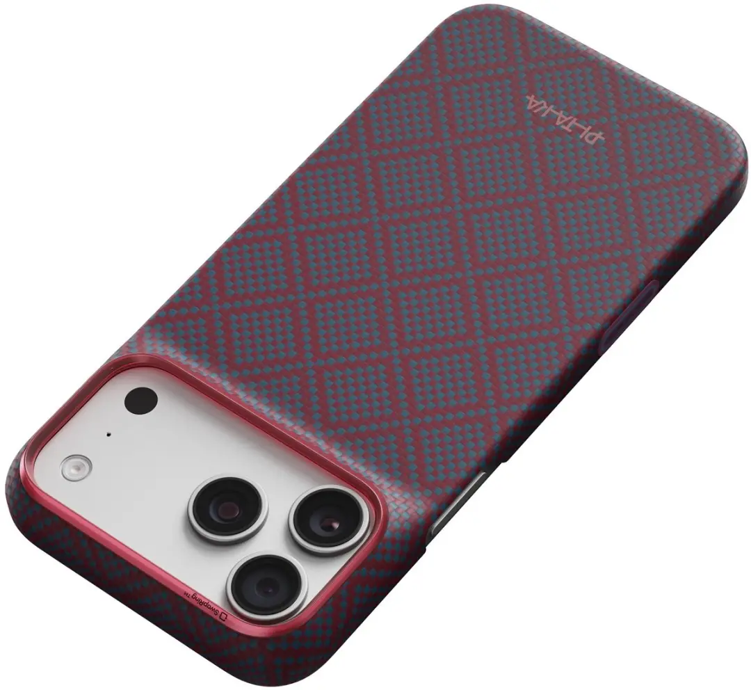 Pitaka Argyle Hoes iPhone 17 Pro KI1818P - Blue's Red