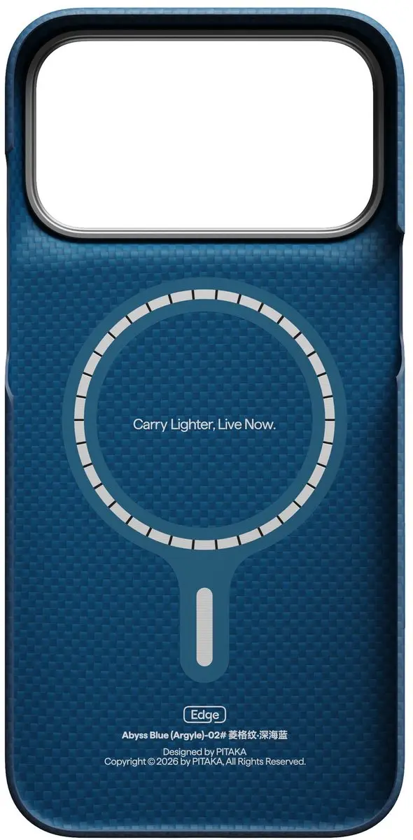 Pitaka Argyle Hoes iPhone 17 Pro Max KI1816PM - Midnight Blue