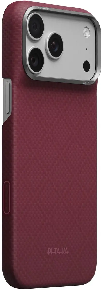 Pitaka Argyle Hoes iPhone 17 Pro Max KI1817PM - Burgundy
