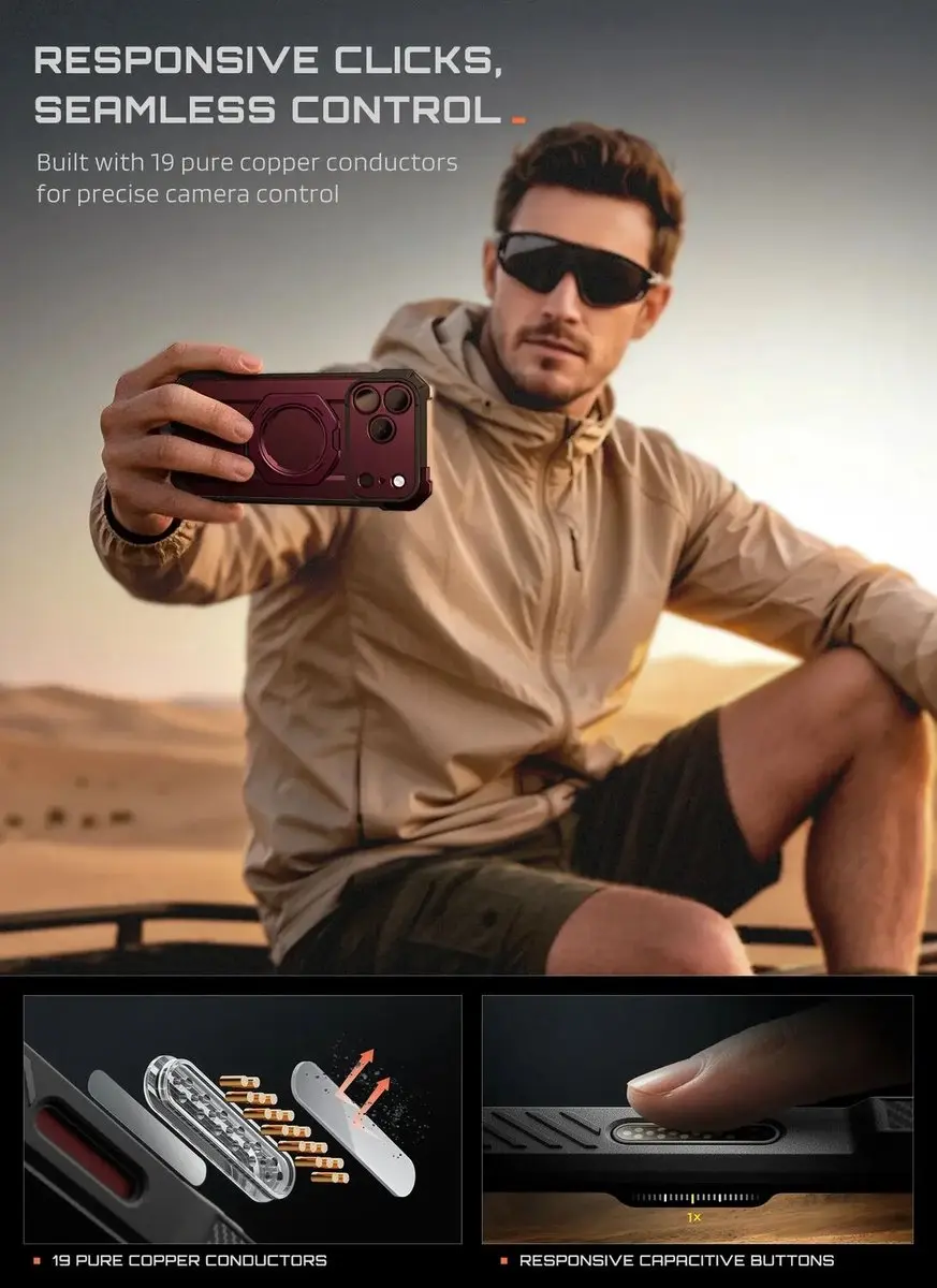 Supcase Unicorn Beetle Grip Hoesje iPhone 18 Pro Max - MagSafe - Rood