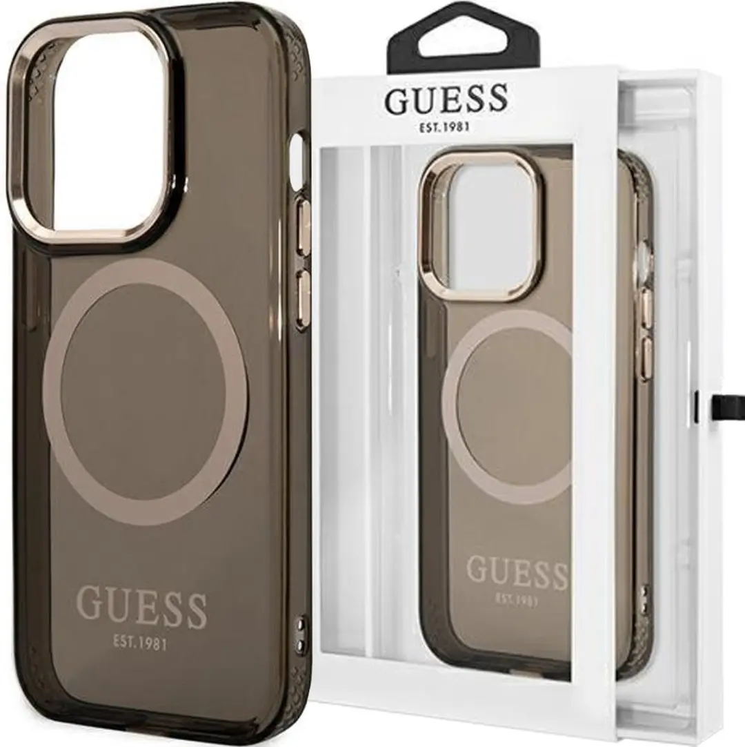 Guess Gold Outline iPhone 13 Hoesje