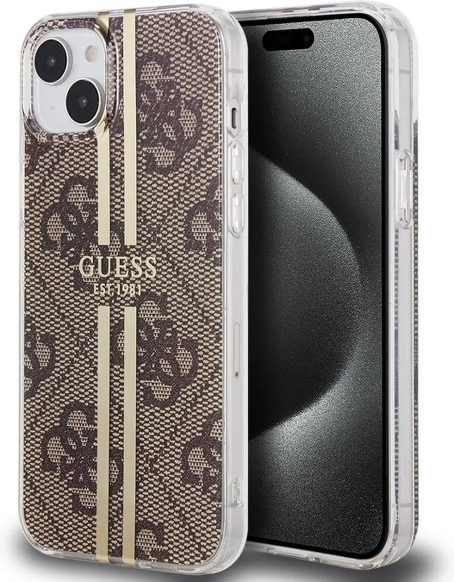 Guess 4G Gold Stripe Back Case
