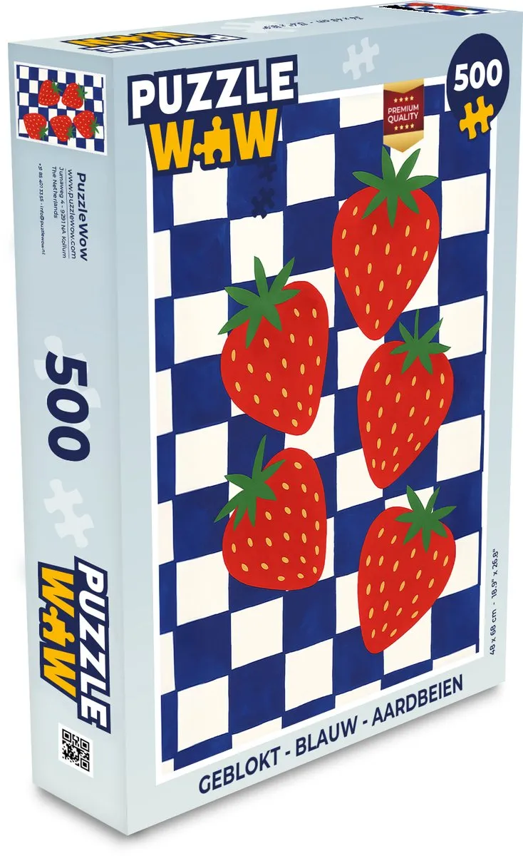 PuzzleWow Geblokt Legpuzzel 500 Stuks