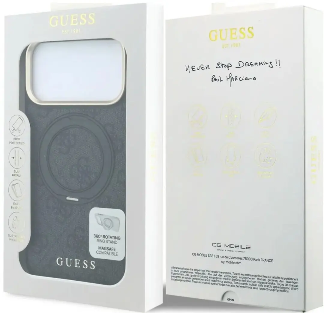 Guess iPhone 18 Pro Hoesje - MagSafe Zwart