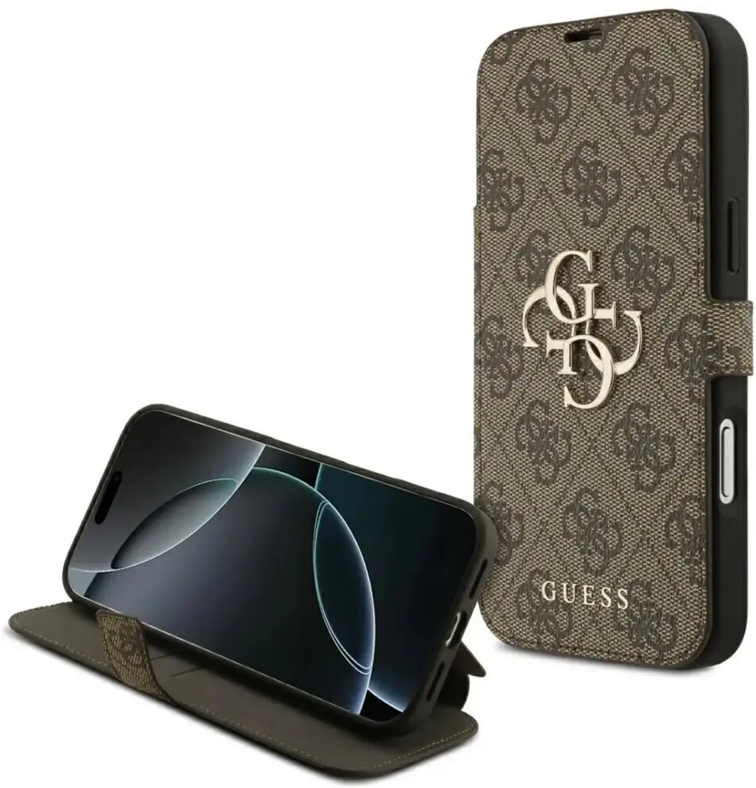Guess Hoesje iPhone 18 Pro Max - 3 Pasjes - Bruin