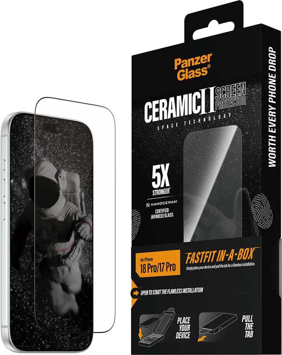 PanzerGlass PG12640 Screenprotector iPhone 17 Pro - 1 Stuk