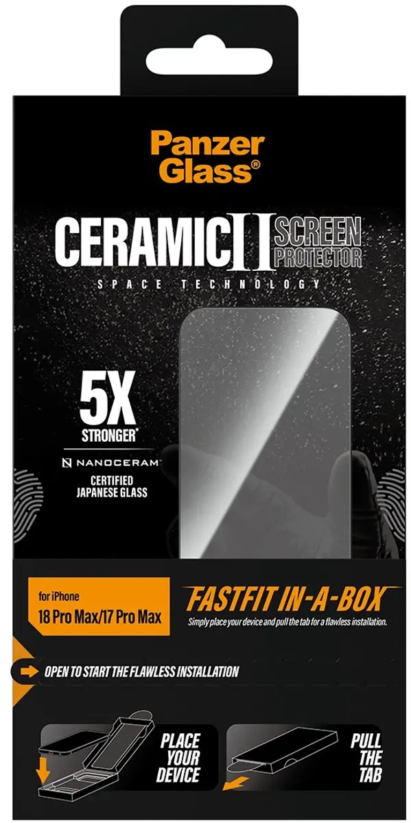 PanzerGlass Ceramic Screenprotector PG21607 - iPhone 17 Pro Max