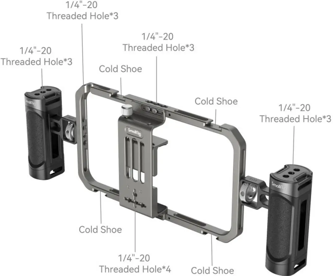 SmallRig 4121 Videokit Smartphone - Alles-in-één - Zwart/Grijs