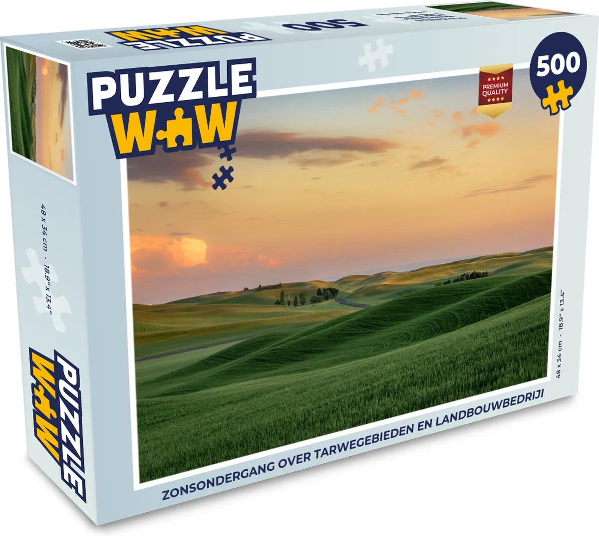 PuzzleWow Legpuzzel Zonsondergang 500 Stuks