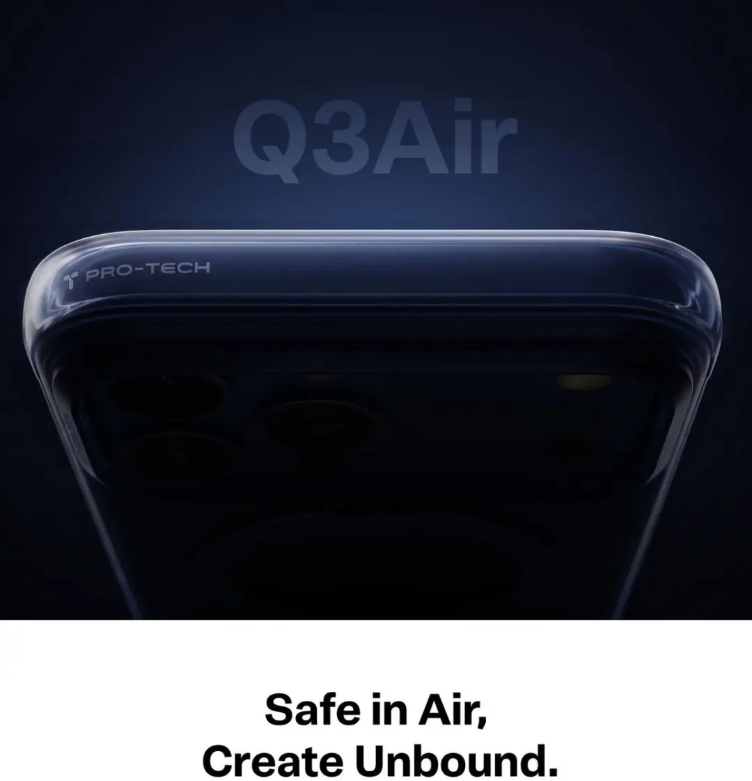 Torras Ostand Q3 Air Spin Hoesje iPhone 18 Pro - Donkerblauw