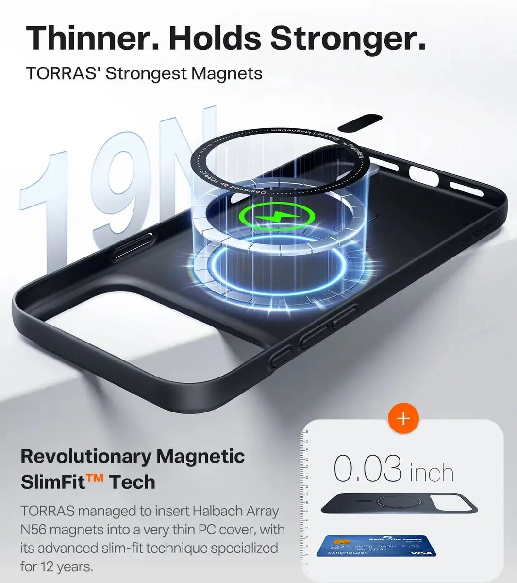 Torras Origin Fit Mag Hoesje iPhone 18 Pro Max - MagSafe - Zwart