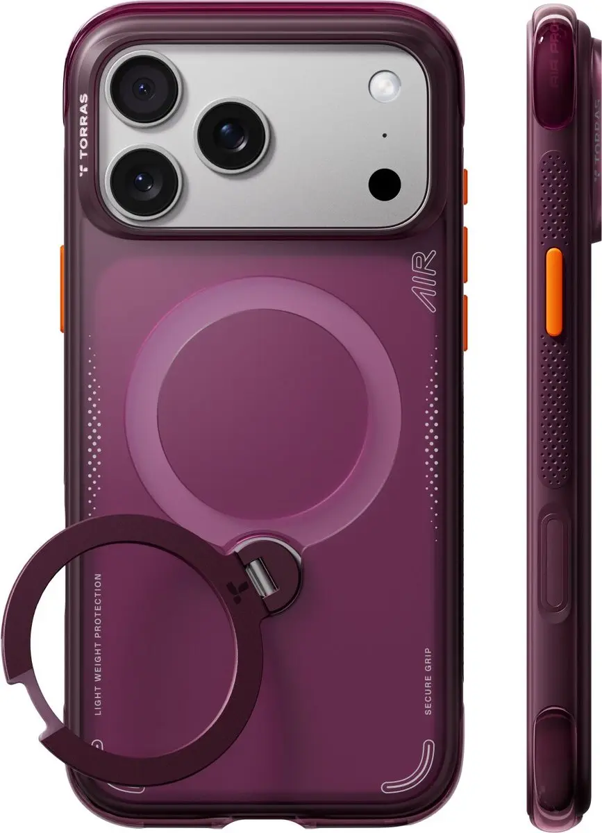 Torras Ostand Q3 Air Spin Hoesje iPhone 18 Pro Max