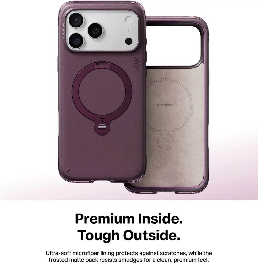 Torras Q3 Air Essential Hoesje iPhone 18 Pro Max - Paars