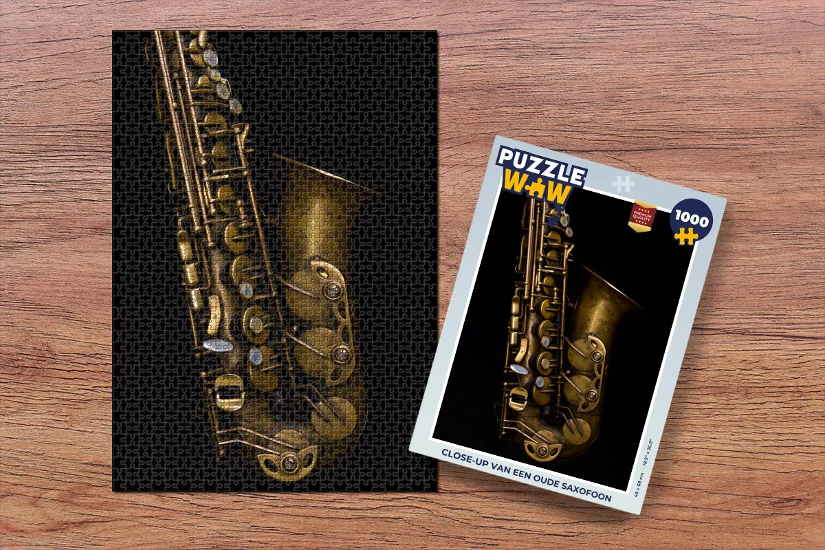 PuzzleWow Legpuzzel 1000 Stuks - Saxofoon Multicolor