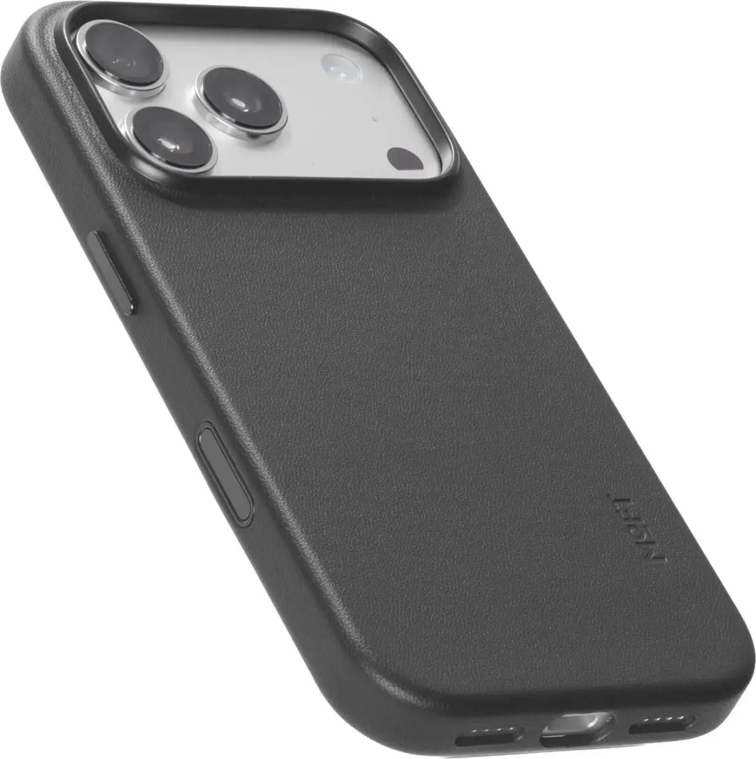 MOFT Hoesje iPhone 18 Pro - MagSafe Vegan Leer - Zwart