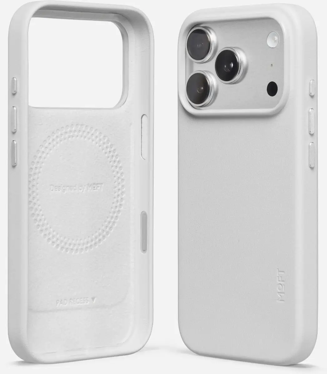MOFT iPhone 18 Pro Hoesje - MagSafe - Vegan Leer - Wit