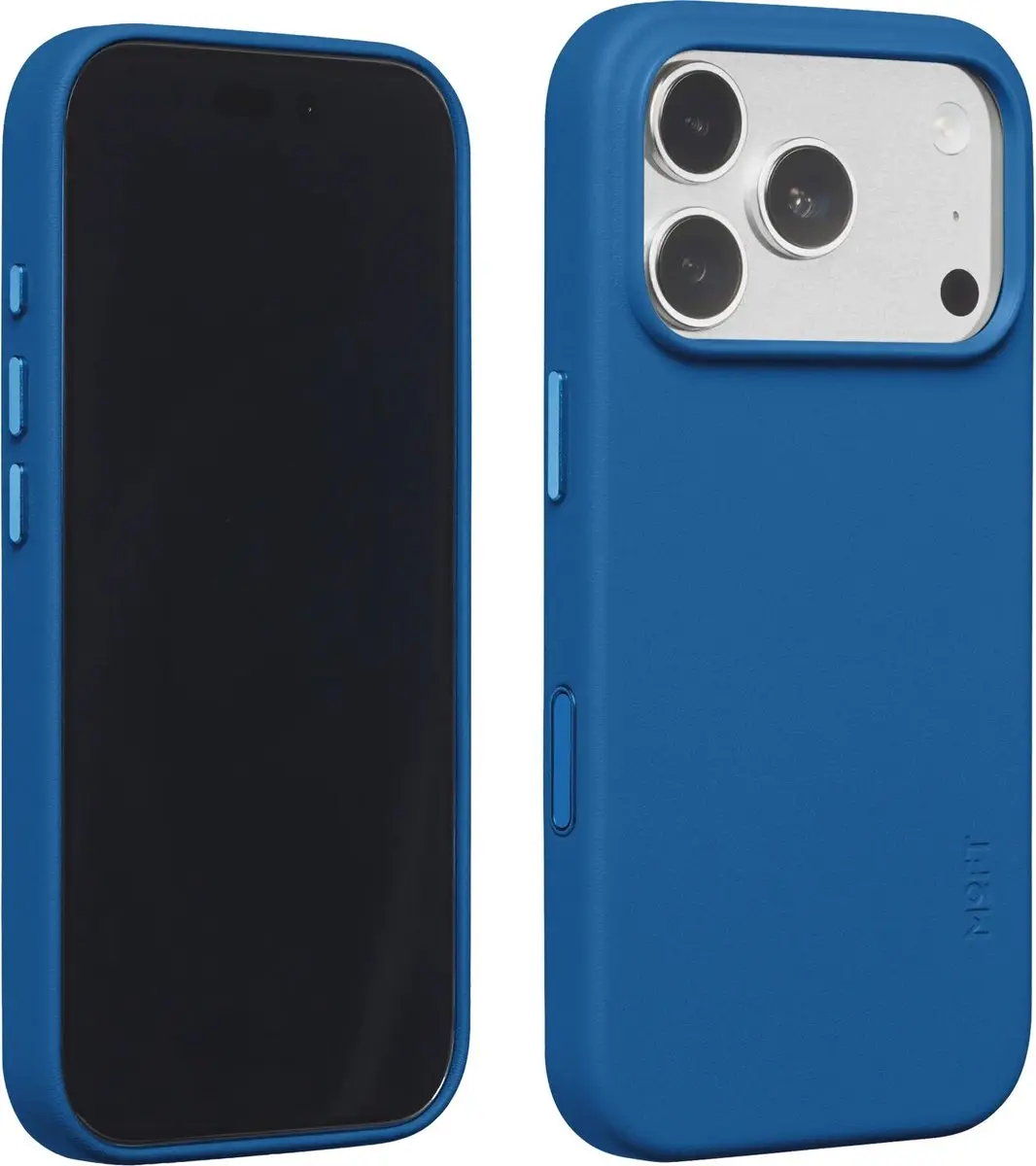MOFT iPhone 18 Pro Hoesje - Blauw Vegan Leer - MagSafe