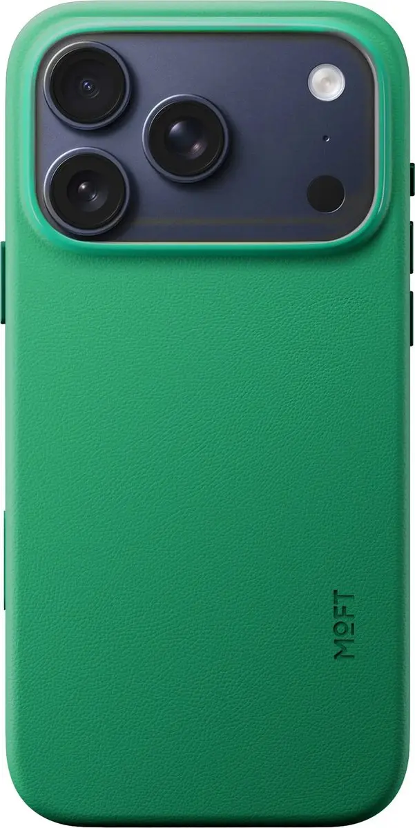 MOFT iPhone 18 Pro Hoesje - MagSafe - Groen Vegan Leer