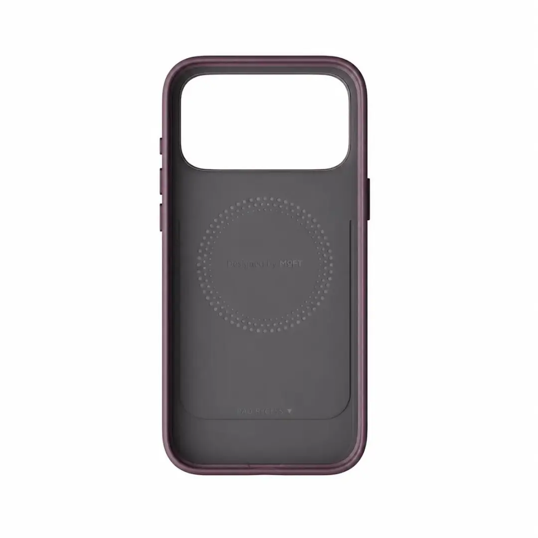MOFT Hoesje iPhone 18 Pro - MagSafe - Vegan Leer - Burgundy