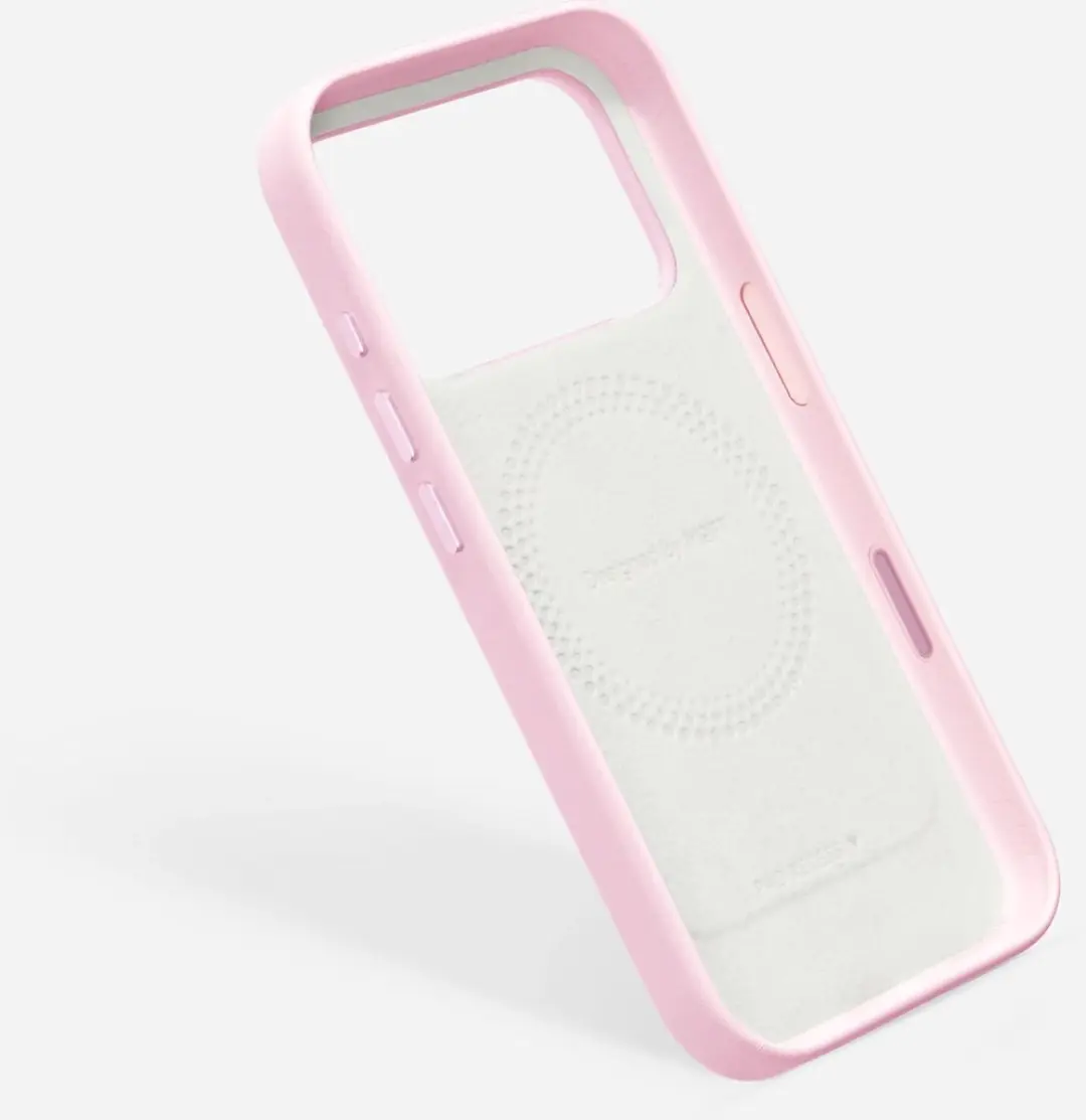 MOFT iPhone 18 Pro MagSafe Hoesje - Roze Vegan Leer